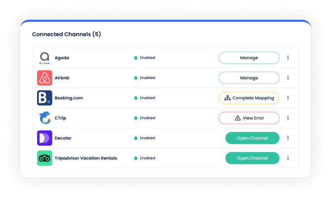 Cloudbeds dashboard