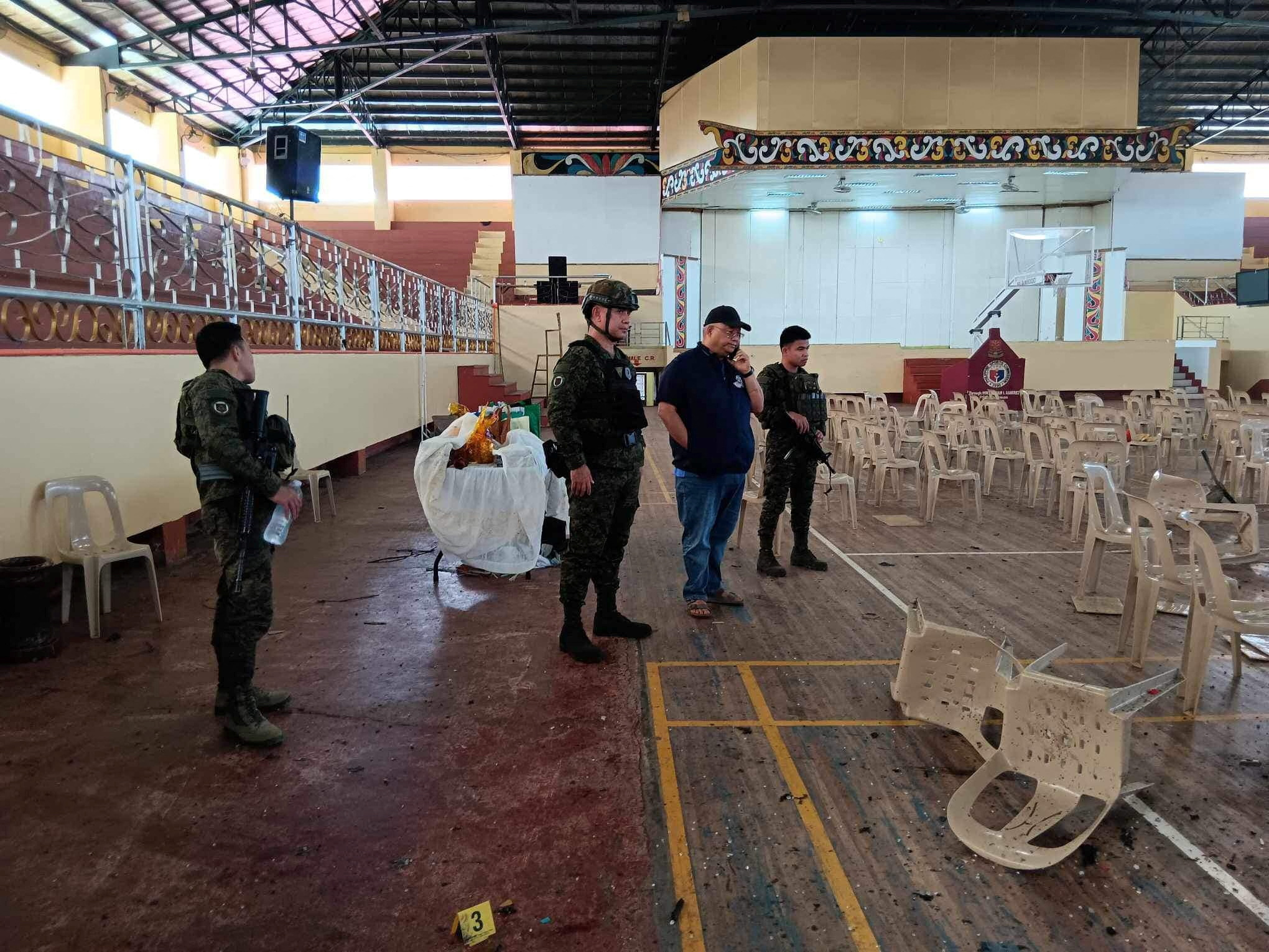 Aftermath of explosion during a Catholic Mass at Mindanao State University in Marawi