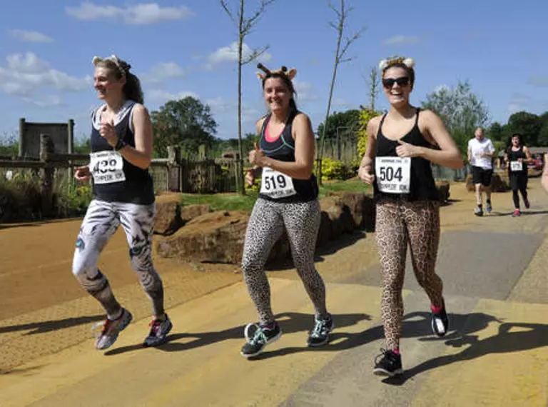 ZSL fundraisers doing a run