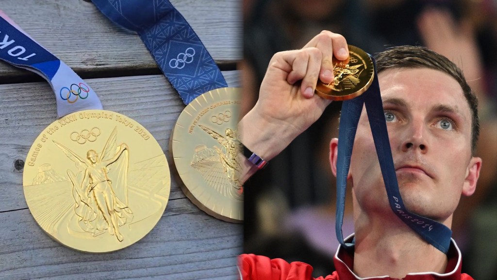 ¿Qué medalla de oro luce más? El campeón olímpico Viktor Axelsen compara las de París 2024 y la Tokio 2020