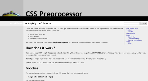 CSS Preprocessor