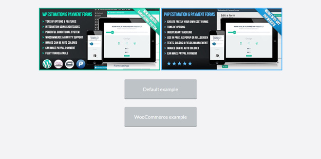 php flat estimation payment forms