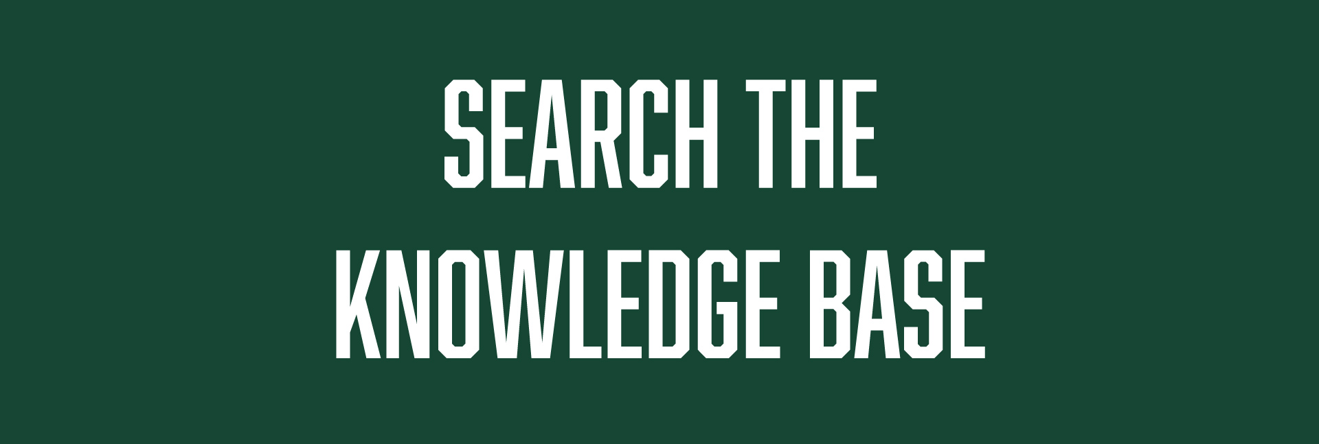 Search the Knowledge Base