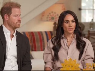 Prince Harry and Meghan Markle have sat down for their first US TV interview since their explosive 2021 chat with Oprah Winfrey. Picture: CBS