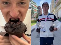 Norwegian Olympic swimmer’s love affair with ‘insane’ chocolate muffin goes viral