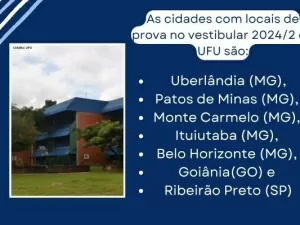 Vestibular 2024/2: UFU divulga locais de prova