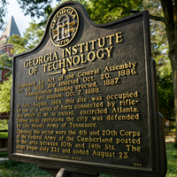 Georgia Institute of Technology historical plaque