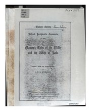 Cover of: Richard Brathwait's Comments, in 1665, upon Chaucer's Tales of the Miller and the Wife of Bath.