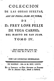 Cover of: Colección de las obras sueltas, assi en prosa, como en verso by Lope de Vega