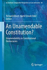 Cover of: An Unamendable Constitution?: Unamendability in Constitutional Democracies