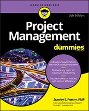 Project management for dummies by Stanley E. Portny