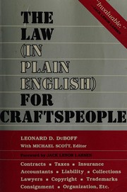 Cover of: The law (in plain English) for craftspeople