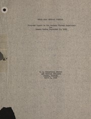 Cover of: Small-area peak-flow highway program in Montana: progress report for the water year ending September 30, 1957