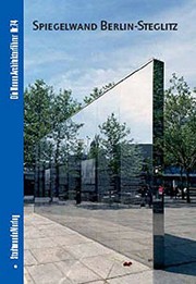 Cover of: Spiegelwand Berlin-steglitz