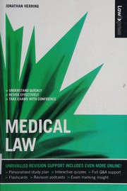 Cover of: Medical law