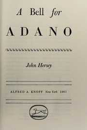 Cover of: A bell for Adano