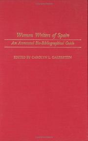 Women writers of Spain by Carolyn L. Galerstein, Kathleen McNerney