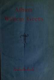 Cover of: Album Willem Geets