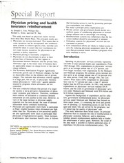 Cover of: Analysis of Medicare prevailing, customary, and actual charge data