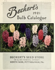 Cover of: Beckert's 1921 bulb catalogue