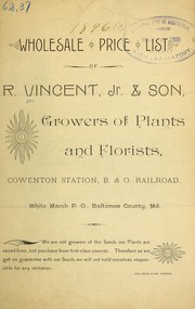 Wholesale price list by R. Vincent, Jr. & Son