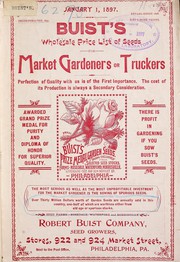 Cover of: Buist's wholesale price list of seeds for market gardeners or truckers