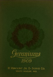 Catalogue of geraniums 1909 by R. Vincent, Jr. & Sons Co