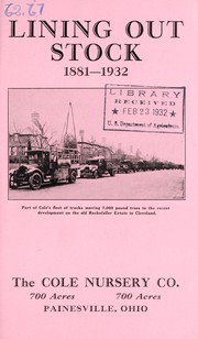 Cover of: Lining out stock: 1881-1932