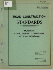 Cover of: Road construction standards