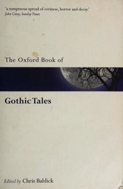 Cover of: The Oxford Book of Gothic Tales by edited by Chris Baldick.