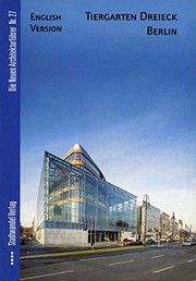 Cover of: Tiergarten Dreieck Berlin: Englische Ausgabe