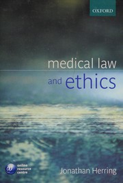Cover of: Medical law and ethics