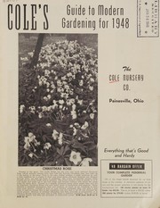 Cover of: Cole's guide to modern gardening for 1948