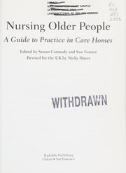 Cover of: Nursing Older People: A Guide to Practice in Care Homes