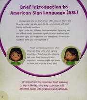 Cover of: Signing in My World: Sign Language for Kids