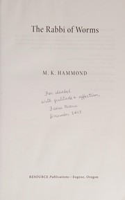 Cover of: Rabbi of Worms by M. K. Hammond, Eric M. Meyers