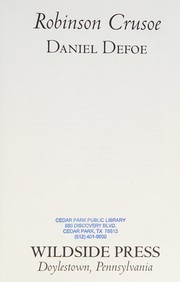 Cover of: Robinson Crusoe by Daniel Defoe