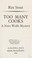 Cover of: Too many cooks