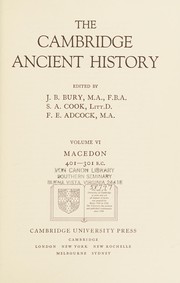 Cover of: Macedon, 401-301 B.C. (Cambridge Ancient History Series, Vol 6)