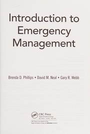 Cover of: Introduction to emergency management