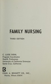 Cover of: Family nursing