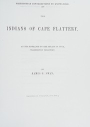 The Indians of Cape Flattery by James G. Swan