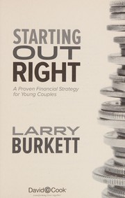 Cover of: Starting Out Right: A Proven Financial Strategy for Young Couples