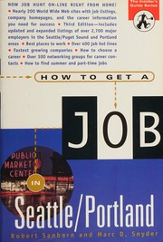 Cover of: How to get a job in Seattle/Portland