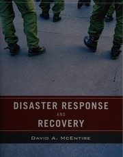 Cover of: Disaster response and recovery: strategies and tactics for resilience