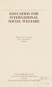 Cover of: Education for international social welfare