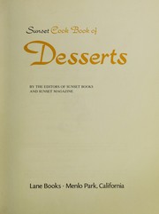 Cover of: Sunset cook book of desserts