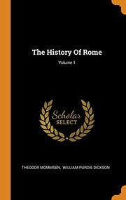 Cover of: History of Rome; Volume 1