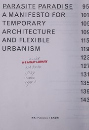 Cover of: Parasite Paradise: a manifesto for temporary architecture and flexible urbanism