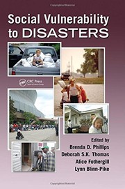 Cover of: Social Vulnerability to Disasters
